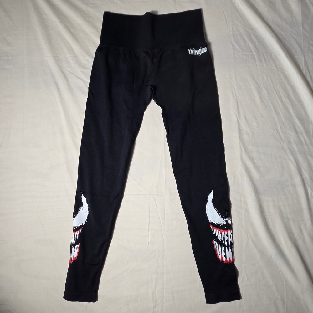 NWT Civil Regime x Marvel Venom Seamless Sculpt Leggings Black Medium Darc Sport